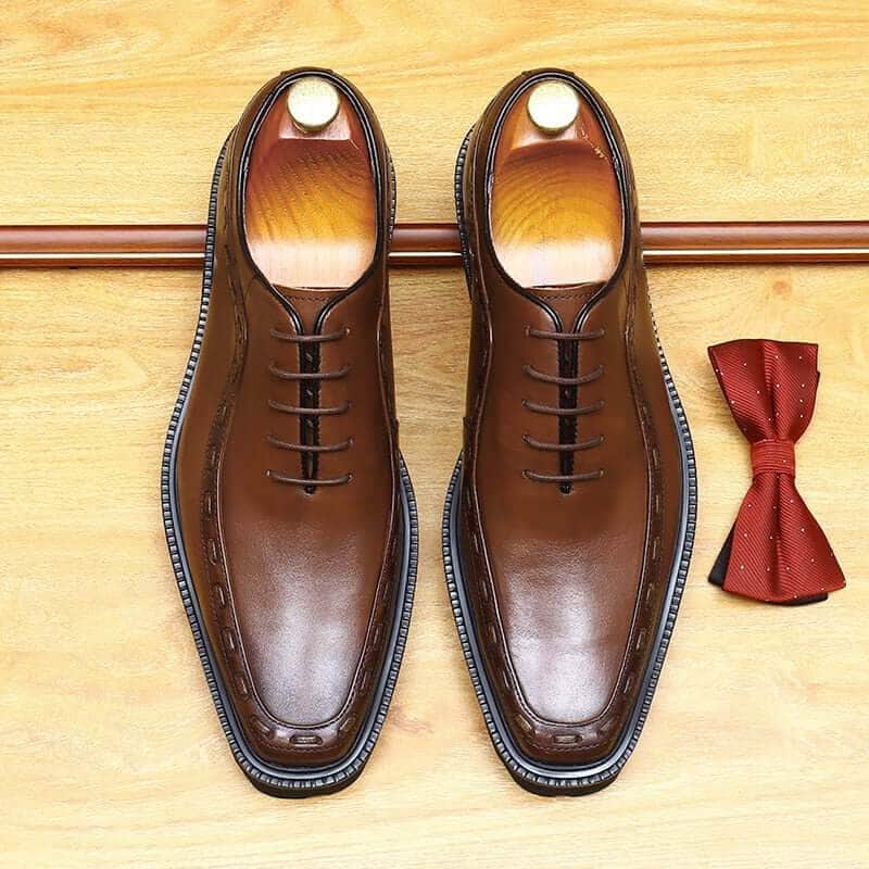Mens Dress Shoes Luxury Genuine Leather