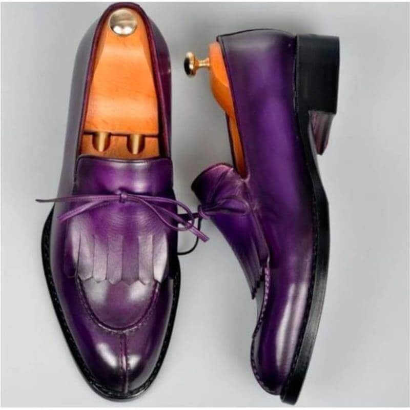 menaddicts Loafers Shoes Solid Color | Classic Casual Banquet Wedding Party | Dress Shoes