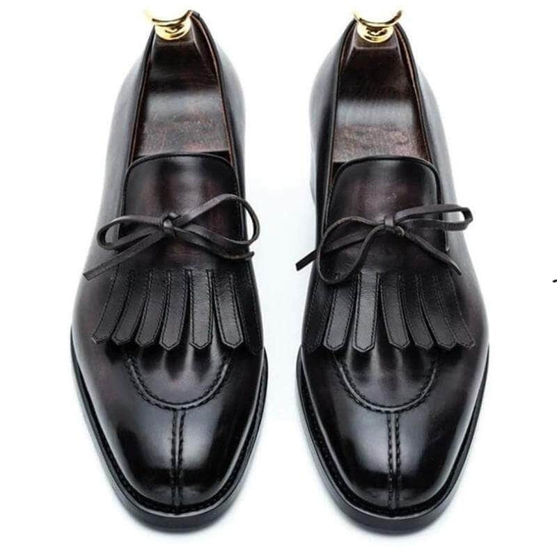 menaddicts Loafers Shoes Solid Color | Classic Casual Banquet Wedding Party | Dress Shoes