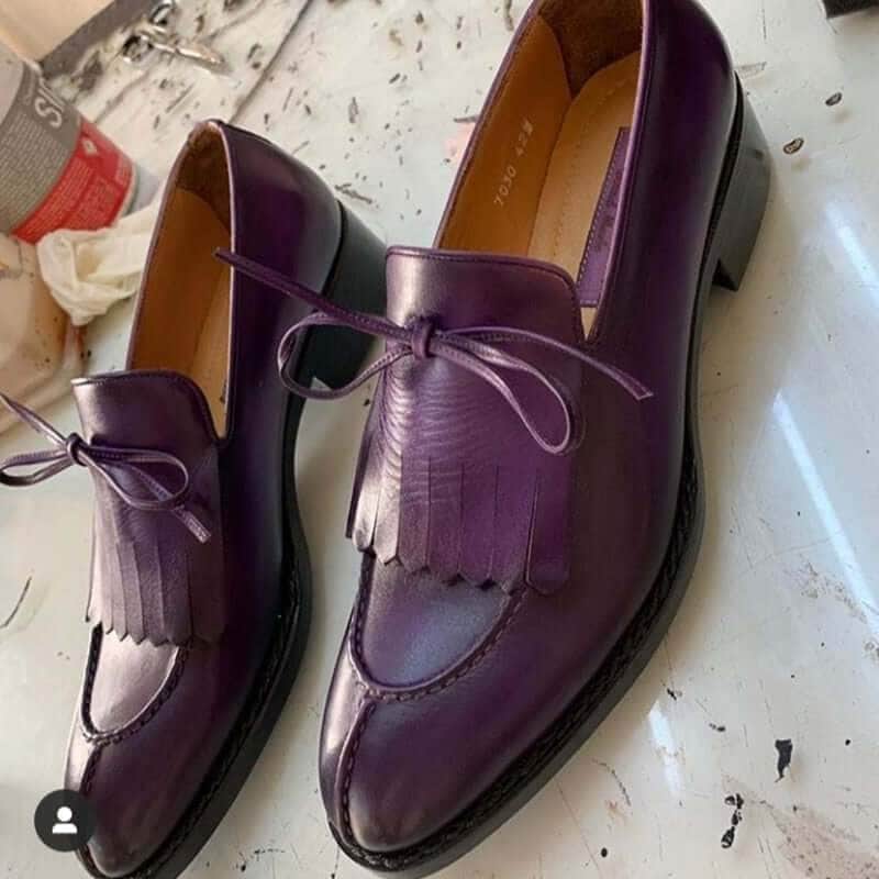 menaddicts Loafers Shoes Solid Color | Classic Casual Banquet Wedding Party | Dress Shoes